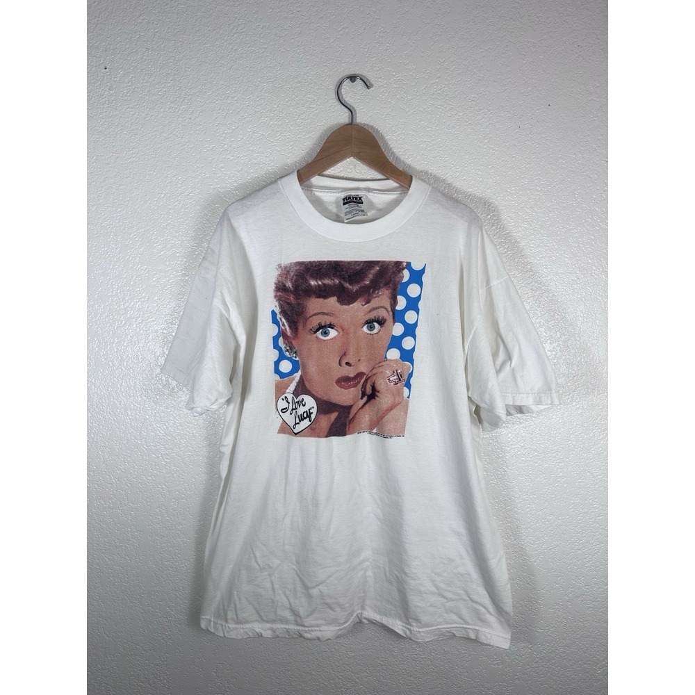 Vintage 1997 I Love Lucy Lucille Ball Graphic T-Shirt Tultex XL CBS